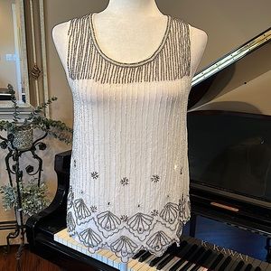 NWT Bar III Beaded Top